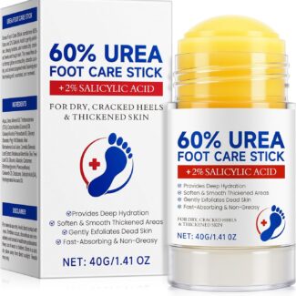 Crema Piedi Arricchita con Urea al 60% per Levigare la Pelle Ruvida e Dura, Idratazione Profonda per Piedi più Morbidi e Lisci,40g