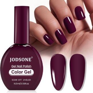 JODSONE 16,5 ml Stesso colore bottiglia gel smalto Borgogna lucido durevole elegante elegante ragazza donna regalo di vacanza