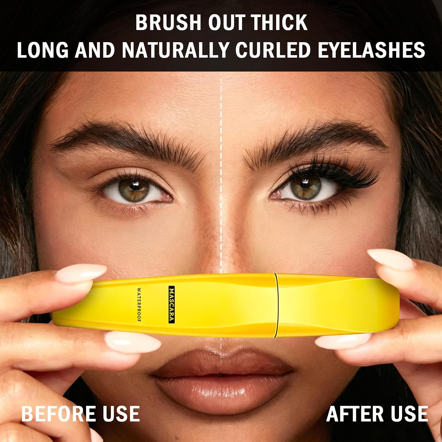 Boobeen Mascara Waterproof – Mascara volumizzante e arricciante a lunga tenuta, con pennello in silicone ad alta elasticità per donne. - immagine 4