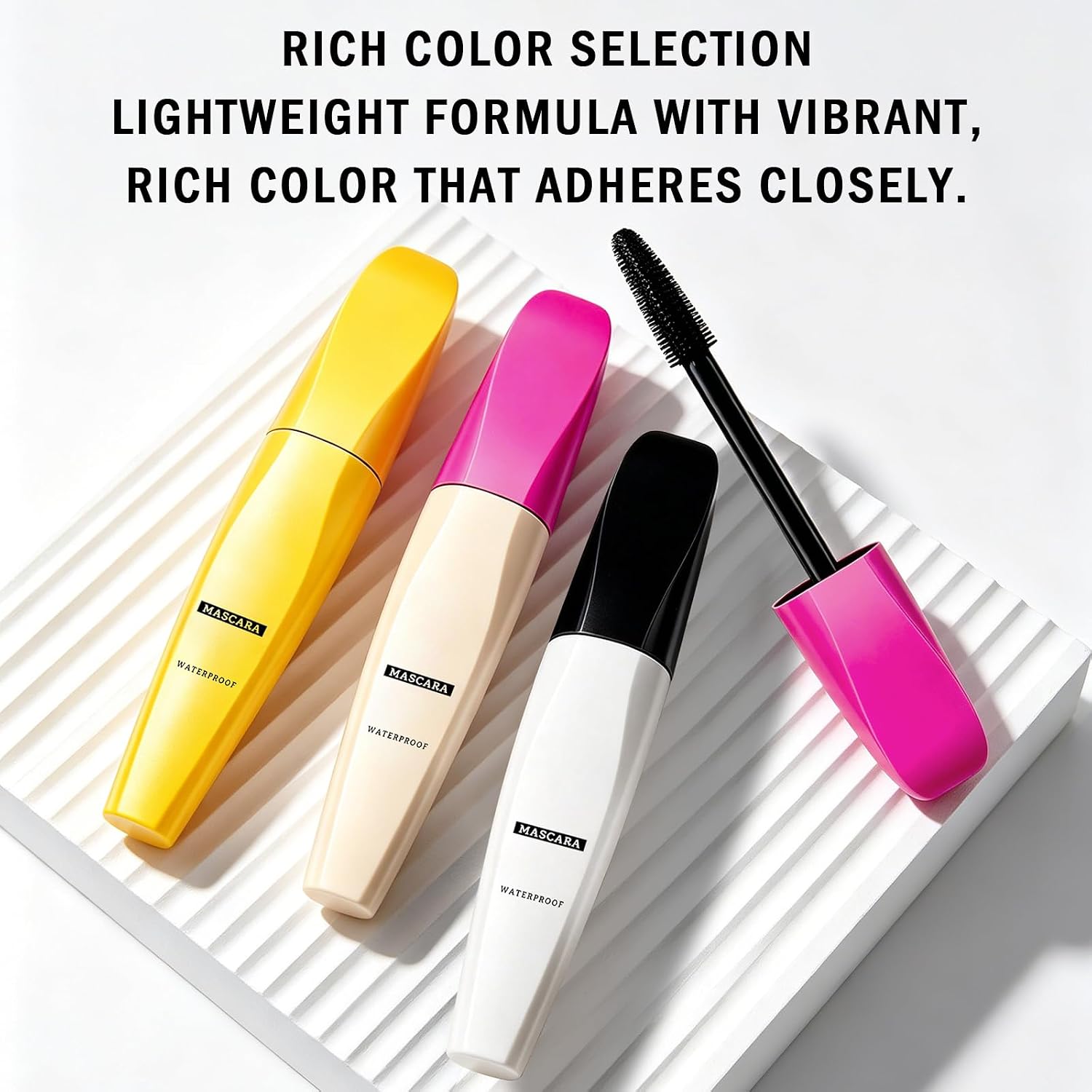 Boobeen Mascara Waterproof – Mascara volumizzante e arricciante a lunga tenuta, con pennello in silicone ad alta elasticità per donne. - immagine 6